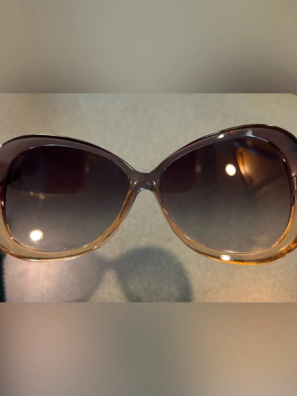 Ray-Ban Women’s Black to Brown Gradient Oversized Sunglasses